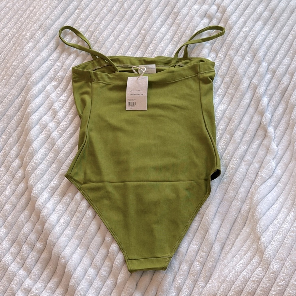 Savannah Morrow Cecilia One Piece Swimsuit in Moss - Picture 5 of 6